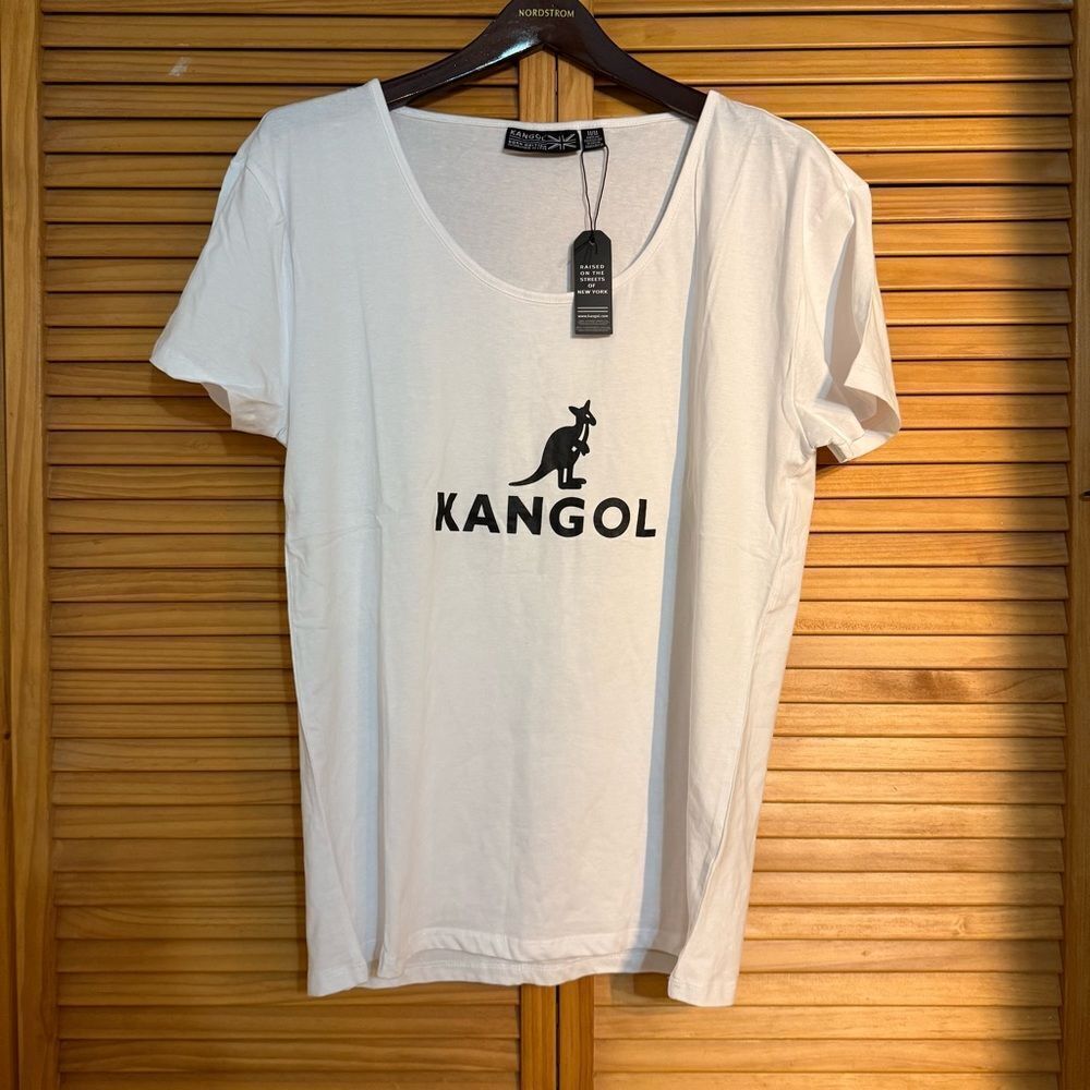 Kangol NWT Classic White Tee size medium